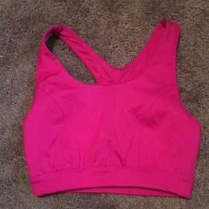 Hot pink tek gear sports bra